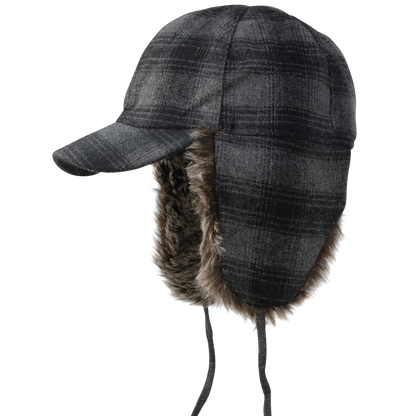CASQUETTE À CARREAUX AVEC CACHE-OREILLES (2 COULEURS) TOUGH DUCK