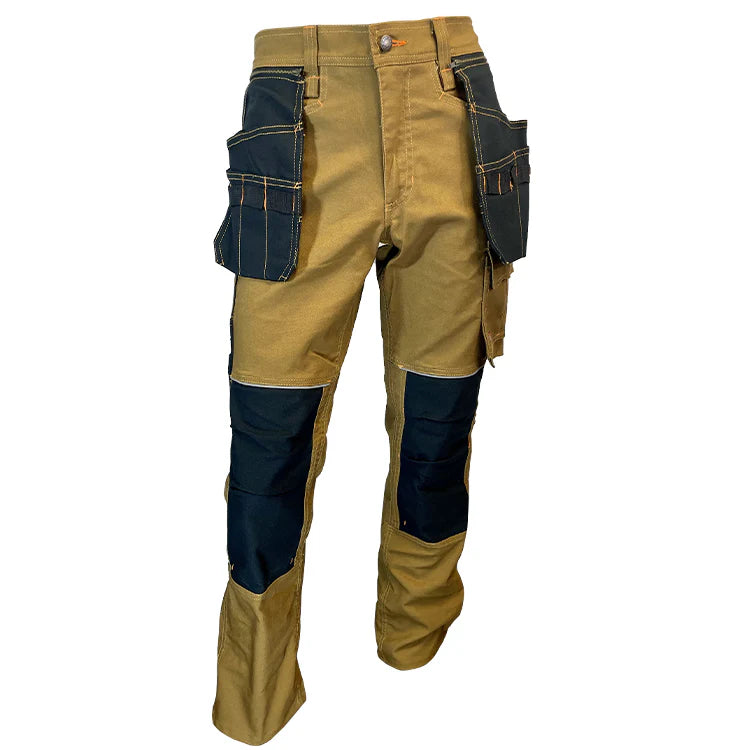 PANTALAON DE TRAVAIL TEXAN MULTI-POCHES (2 COULEURS) ORANGE RIVER