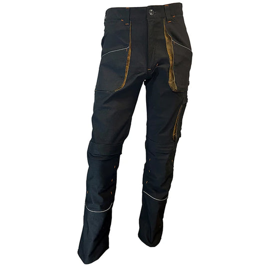 PANTALON DE TRAVAIL HOUSTON MULTI-POCHES NOIR ORANGE RIVER